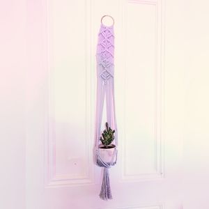 Lavender macrame plant hanger (planter not included)